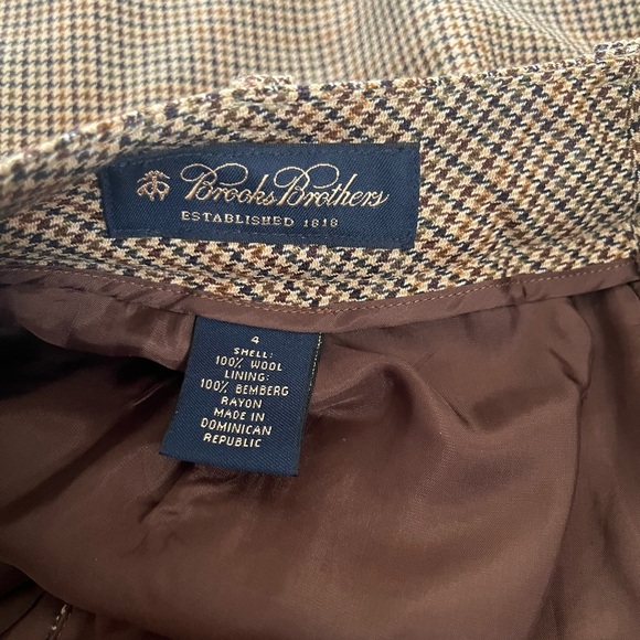 Brooks Brothers slim Glen plaid wool trousers - Picture 15 of 15